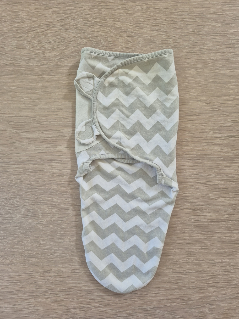 Neutral Chevron Diaper Swaddle Cover